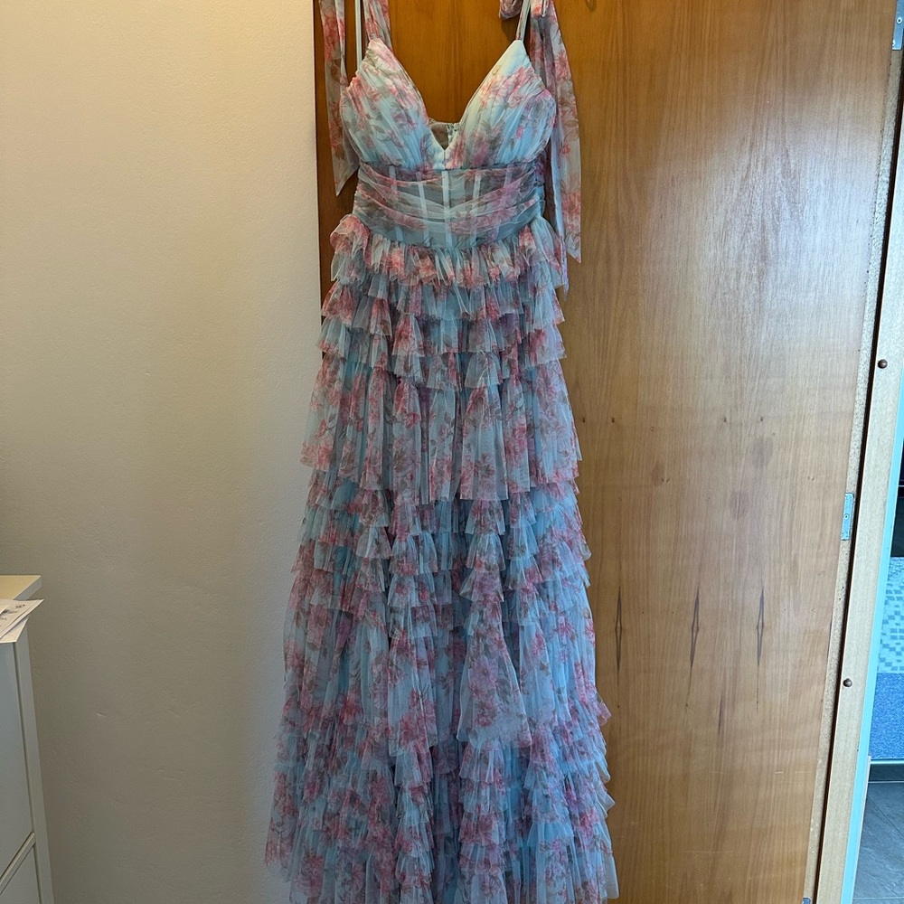 Floral Ruffle Maxi Dress